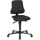 Cadeira giratória Solitec, com rodízios, têxtil