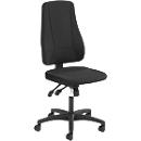 Cadeira giratória YOUNICO plus 8, encosto alto, sem apoio de braços, preto