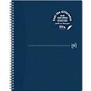 Cahier à spirales Oxford Origins, 70 feuilles, Optik Paper®, DIN A4+, quadrillé, double spirale, 90 g/m², bleu