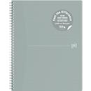 Cahier à spirales Oxford Origins, 70 feuilles, Optik Paper®, DIN A4+, quadrillé, double spirale, 90 g/m², gris clair