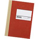 Cahier broché à couverture rigide PAGNA, A4, quadrillé, rouge