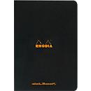 Cahier de notes Rhodia, 48 feuilles, DIN A4, 80g/m², certifié PEFC®, couverture souple, pointillé, noir