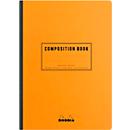Cahier de notes Rhodia Composition Book, 80 feuilles, DIN A5, 80g/m², relié, ligné, avec marge, orange