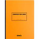 Cahier de notes Rhodia Composition Book, 80 feuilles, DIN B5, 80g/m², relié, ligné, avec marge, orange