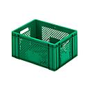 Caisse aux dimensions EURO, L 400 x l 300 mm, sans couvercle, capacité 16 l, vert