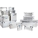 Caisse de transport Alutec INDUSTRY 243, aluminium, 243 l, L 782 x l 585 x H 619 mm, avec coins de gerbage, couvercle stable