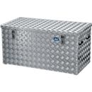 Caisse de transport Alutec, tôle d'aluminium à damier avec amortisseurs à gaz, 250 L