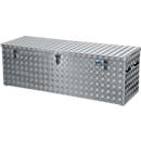 Caisse de transport Alutec, tôle d'aluminium à damier avec amortisseurs à gaz, 375 L