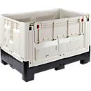 Caisse-palette avec pieds, pliable, 565 litres