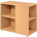 Caisson fixe JENA, l. 400 x P 800 x H 720 mm, coloris hêtre