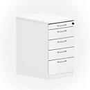 Caisson fixe NEVADA, l. 430 x P 600 x H 740 mm, blanc 