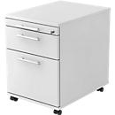 Caisson mobile, 1 tiroir, 1 tiroir-plumier, l. 428 x P 580 x H 590 mm, gris clair