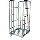 Caisson mobile, 3 côtés, avec châssis mobile en acier, hauteur utile 1460 mm
