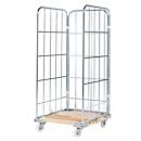 Caisson mobile, 3 côtés, avec châssis mobile en bois, hauteur utile 1650 mm