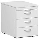 Caisson mobile ALICANTE, 3 tiroirs, l. 430 x P 600 x H 566 mm, gris clair