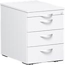 Caisson mobile Palenque, 3 tiroirs, l. 430 x P 600 x H 566 mm, blanc