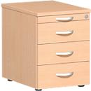 Caisson mobile PALENQUE, 3 tiroirs, l. 430 x P 600 x H 566 mm, hêtre