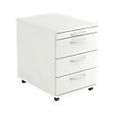Caisson mobile TARA, 3 tiroirs, l. 428 x P 580 x H 590 mm, gris clair