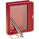 Caixa para chave de emergência, para selar, sem fechadura, com martelo