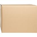 Caixas de cartão canelado dobráveis, canelado duplo, 430 x 340 x 320 mm