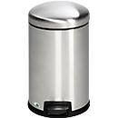 Caixote do lixo com pedal Soft Close, 12 litros em aço inoxidável