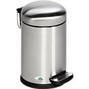 Caixote do lixo com pedal Soft Close, 3 litros em aço inoxidável