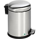 Caixote do lixo com pedal Soft Close, 5 litros em aço inoxidável