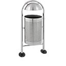 Caixote do lixo redondo com cobertura para a chuva