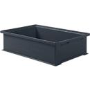 Caja apilable 14/6-2H, 12 l, gris hierro, 5 unidades