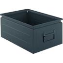 Caja apilable Schäfer Shop Select, 25 l, 120 kg, L 478 x A 307 x A 200 mm, acero, RAL 5008 (gris-azul)