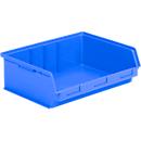 Caja con abertura frontal SSI Schäfer LF 351 ZW, polipropileno, L 348 x An 470 x Al 145 mm, 17 l, azul