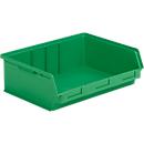 Caja con abertura frontal SSI Schäfer LF 351 ZW, polipropileno, L 348 x An 470 x Al 145 mm, 17 l, verde