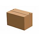 Caja de envío, con fondo automático, resellable, hasta 20 kg, L 270 x A 140 x A 130 mm, cartón ondulado, marrón