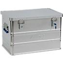 Caja de transporte Alutec CLASSIC 68, aluminio, 68 l, L 575 x An 385 x Al 375 mm, cerraduras de cilindro