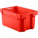 Caja europea EFB 643, L 600 x W 400 x H 300 mm, 54L, rojo