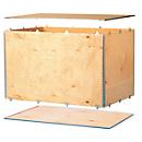 Caja plegable de madera, resistente contrachapado de abedul de 6 mm, L 380 x An 280 x Al 250 mm