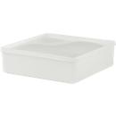 Caja rectangular multiuso con tapa, 2 L, L 208 x W 208 x H 64 mm