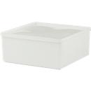 Caja rectangular multiusos con tapa, 3,2 L, L 208 x W 208 x H 94 mm