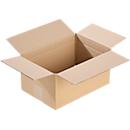 Cajas de embalaje de cartón ondulado, ancho 192 x fondo 292 x alto 150 mm, rectangulares