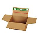 Cajas de envío Grünmarie®, 165 x 135 x 80 mm, ideal para paquetes de tamaño S, fondo automático, hasta 20 kg, 100 % reciclable, cartón ondulado FSC®, marrón, 20 unidades.