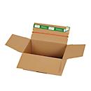 Cajas de envío Grünmarie®, 200 x 150 x 100 mm, optimizadas para paletas, fondo automático, hasta 20 kg, 100% reciclable, cartón ondulado FSC®, marrón, 20 unidades