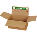 Cajas de envío Grünmarie®, 234 x 169 x 60-125 mm, formato A5/altura variable, fondo automático, hasta 20 kg, 100 % reciclable, cartón ondulado FSC®, marrón, 25 unid.