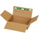 Cajas de envío Grünmarie®, 235 x 165 x 60 mm, ideal para paquetes tamaño S, fondo automático, hasta 20 kg, 100 % reciclable, cartón ondulado FSC®, marrón, 25 unidades