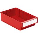 Cajón de almacenamiento TRESTON 3020, ancho 186 x fondo 300 x alto 82 mm, 3 l, rojo