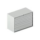 Cajonera Schäfer Shop Select WSK 78-36 E, acero, 8 cajones, 200 kg de carga máxima, A 1431 mm x P 725 mm x A 1000 mm, gris claro/gris claro