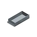 Cajones, para anchura de tablón 995 mm, Al 206 mm, P 500 mm, plateado claro