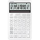 Calculatrice de bureau Casio JW-200DQ, écran LCD, 12 chiffres, arrondi commercial, fonction TVA, fonctionnement sur piles/solaire, L 109 x H 182 mm, blanc
