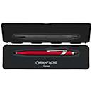 Caran d'Ache ballpoint pen 849 COLORMAT-X, with slimpack, metal clip, push action, red