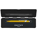 Caran d'Ache ballpoint pen 849 COLORMAT-X, with slimpack, metal clip, push action, yellow