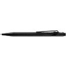 Caran d'Ache Druckkugelschreiber 849 Black Code, mit Slimpack, Druckmechanik, Metallclip, schwarz